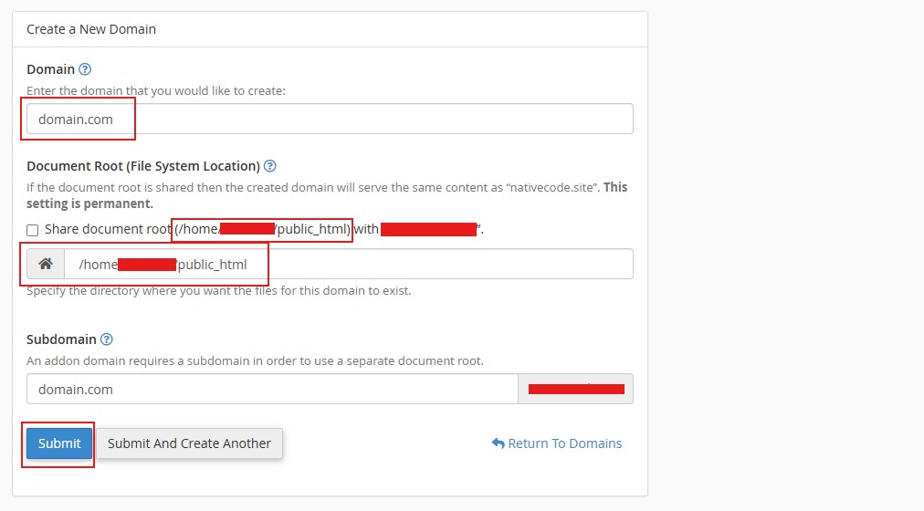 Custom Domain Installation