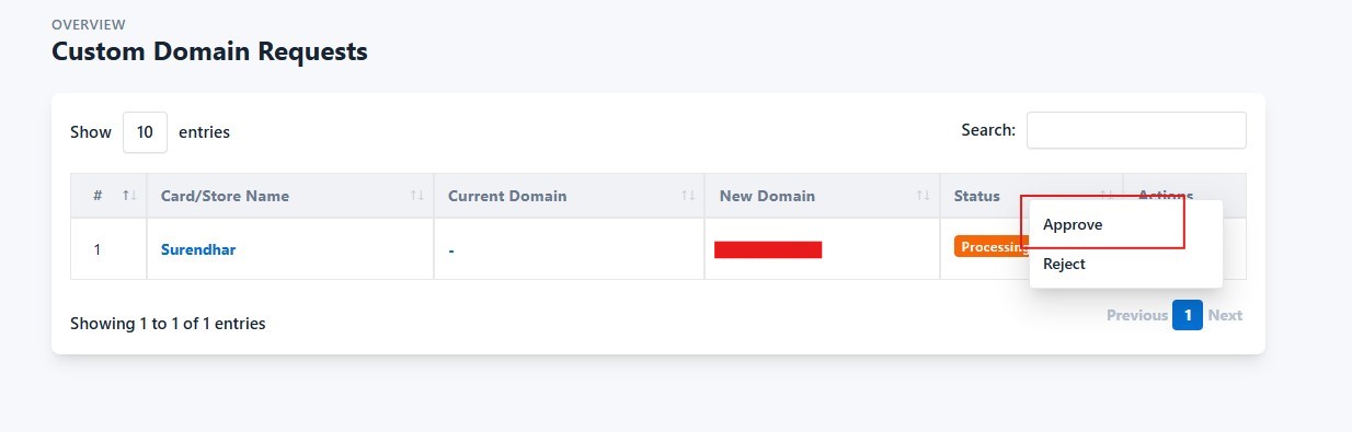 Custom Domain Installation